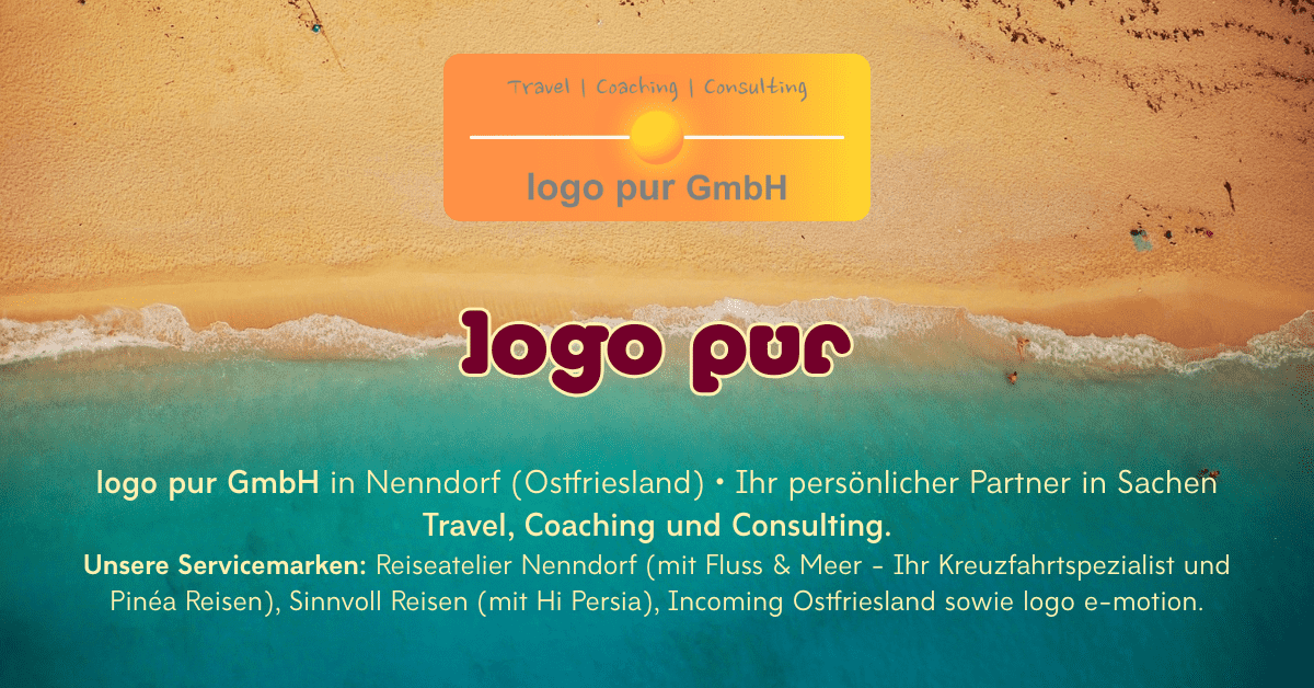 Das Titelbilde der logo pur Website mit Detailinformationen.